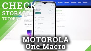 How to Check Storage in MOTOROLA One Macro – Storage Information