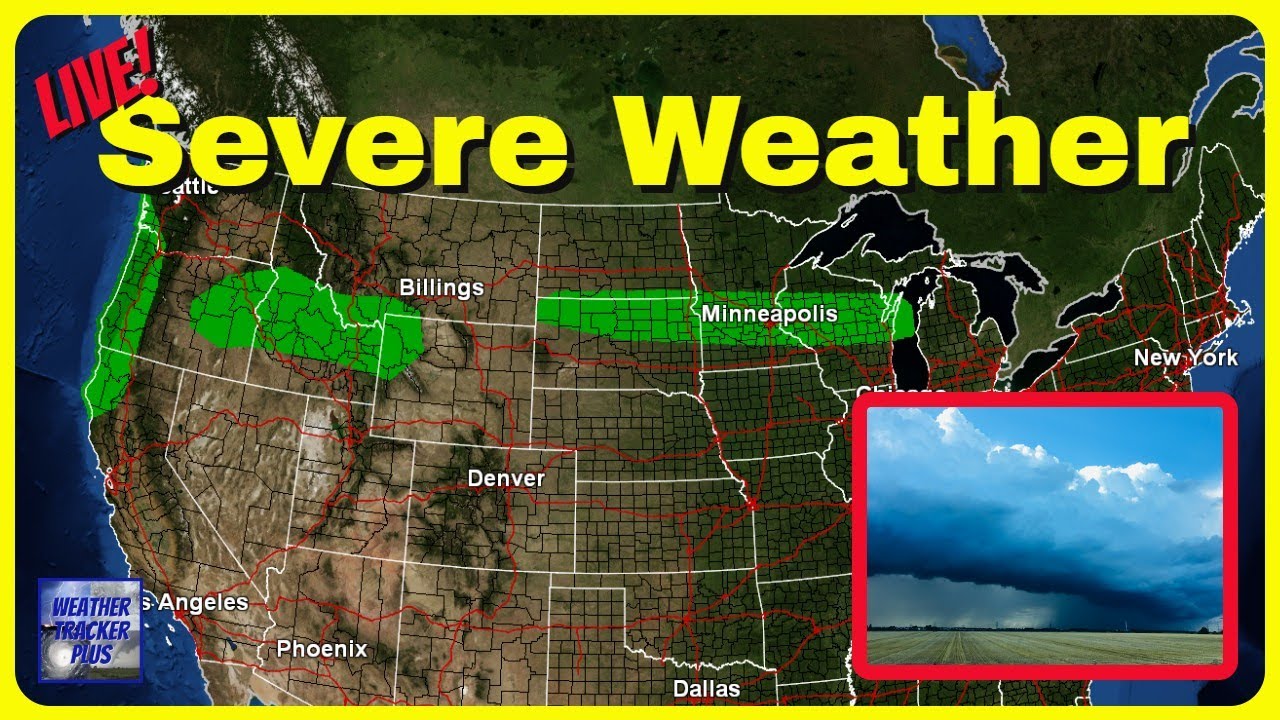 🔴 LIVE: Severe Weather Update - Marginal Risk for Severe Thunderstorms ...