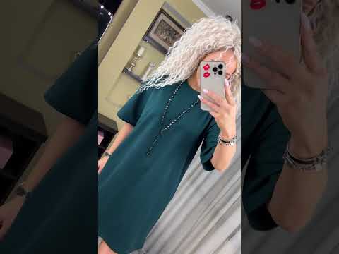 Базова жіноча літня сукня-футболка однотонна на кожен день (Розміри 42-44,44-46), Смарагд, видео 1