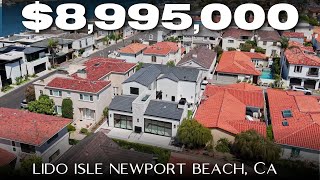 Touring a BRAND NEW home on LIDO ISLE with an OVERSIZED 50 FT wide LOT