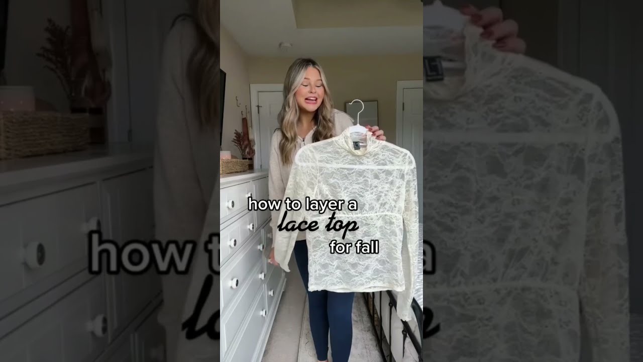 How To Layer Lace Top For Fall 😍 