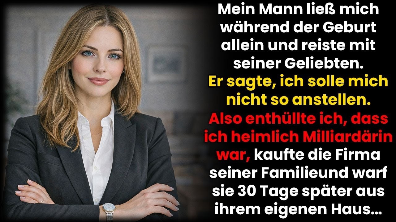 Mein Mann ließ mich allein bei der Geburt unseres Babys — und reiste mit seiner Geliebten