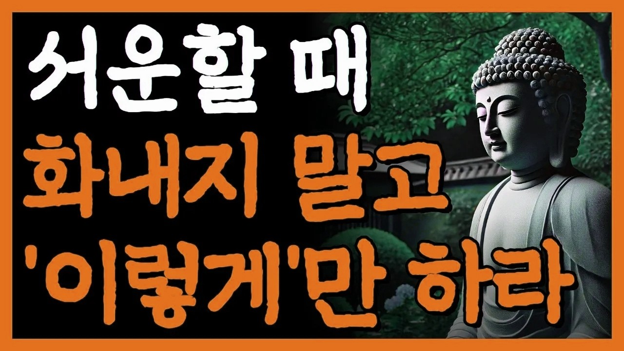서운할 때 '이렇게'만 하면 바로 반성한다 I 똑똑한 사람들이 화내지 않고 서운함을 표현하는 방법 I 부처님 말씀 I 불교 명언 I인간관계 I 오디오북 I 삶의 지혜