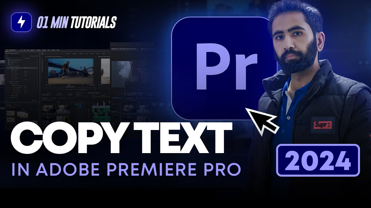 How to Copy Text in Adobe Premiere Pro 2024 | Text Animation Premiere ...