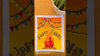 Happy Lohri 🔥 #shorts #youtubeshorts #painting #artshorts #paintingshorts #lohri #lohrivideo screenshot 2