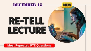 Retell Lecture PTE Speaking | Timer and Answers | Real Exam Questions December 2025