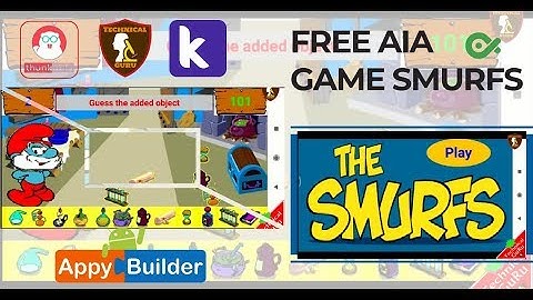The Smurfs Game aia Free Appybuilde, Kodular,Thankable