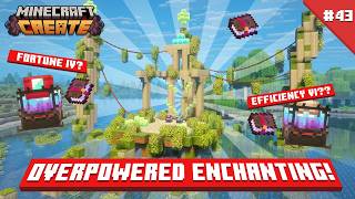 Famous I Built a RUINED TEMPLE for Overpowered Enchantments with Minecraft Create Mod! [#43] Wealth