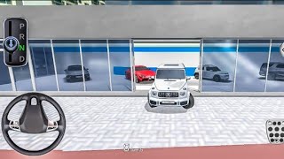 All New white Colour Mercedes G-70 Parking The Gass Pump Simulator Driving Class Game-3D Android screenshot 3