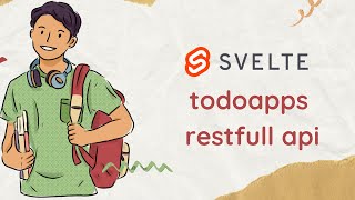 buat restfull api register login dan logout dengan sveltekit