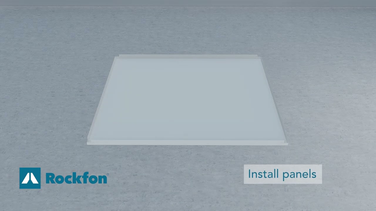 Rockfon Planostile Snap-in Interior Installation