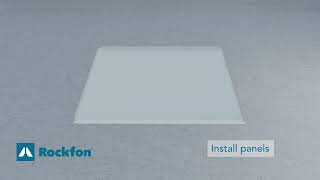 Rockfon Planostile Snap-in Interior Installation