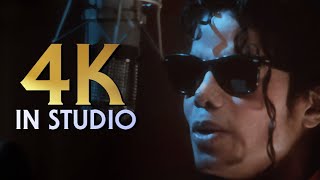 Michael Jackson | Recording In Studio | 4K