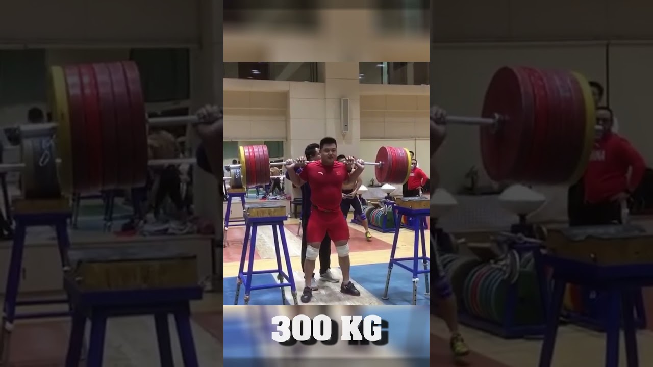 Yang Jae/Training/Back squats 300 kg (WC 109)