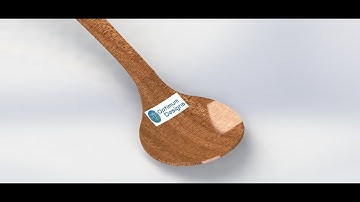 SolidWorks Tutorial #mahoganywood  #spoon  #solidworks  parts desing, surfacing.
