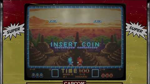 Super Pang Arcade (Realistic old crt monitor and bezel with original artwork)