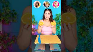 Slice the orange into same weight challenge #challenge #funny #comedy #trending #dance