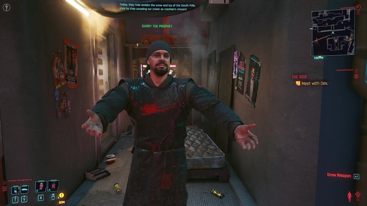 Cyberpunk 2077 Garry The Prophet All Dialogue Choices Youtube