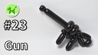 Machine gun - Balloon Animals for Beginners #23 / バルーンアートの基本 #23 (マシンガン)