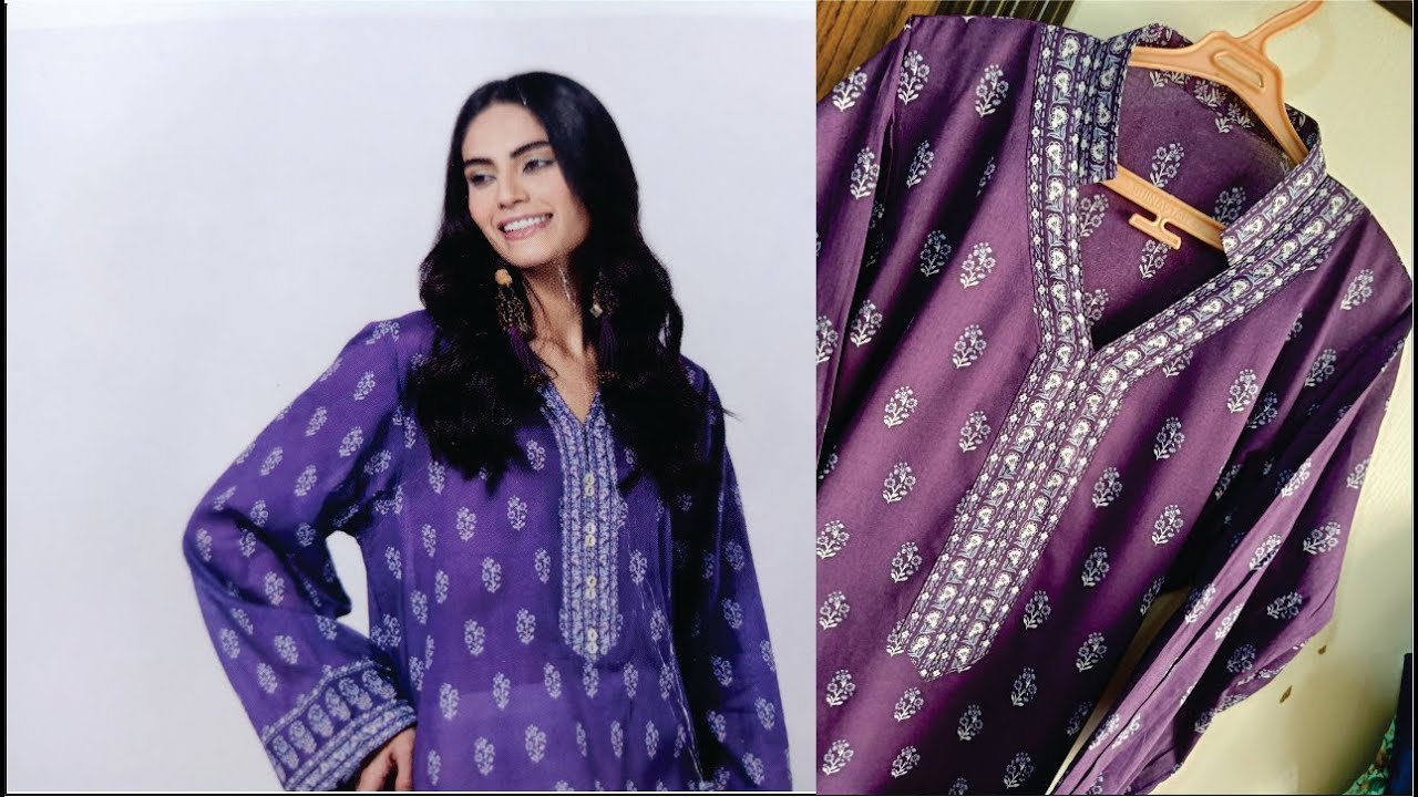 V Galay Mai Bain Lagane Ka Tarika Half Collar Cutting and Stitching