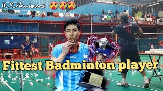 Chou tien chen badminton training before World Badminton championship 2022