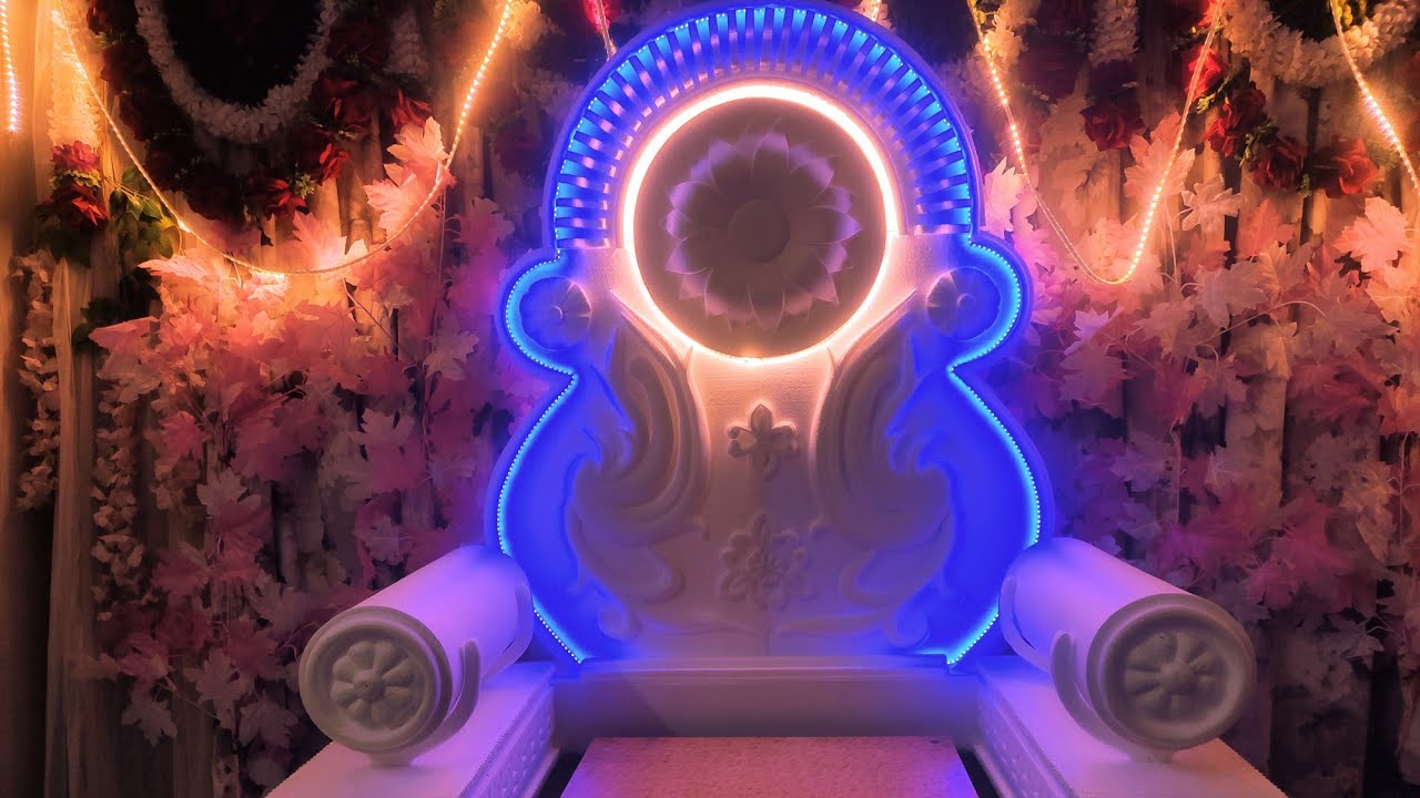 thermocol makhar decoration for ganpati #thermocol#ganpatidecoration #ganpatidecorationideasforhome