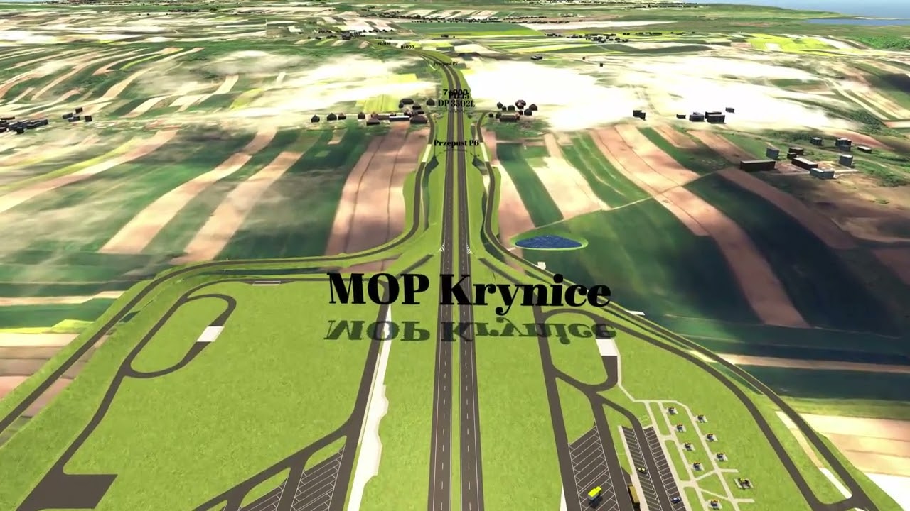 S17 Zamość Południe - Tomaszów Lubelski, wizualizacja trasy