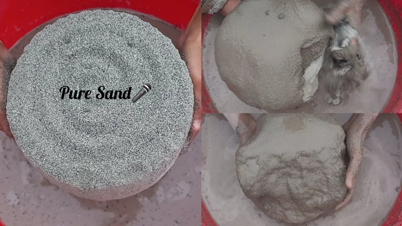 Wait is over🤝|| New||Pure Sand Huge bowls🥣soft dusty crumbling and dipping in water || Dry on Paste