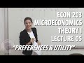Microeconomics Theory I - Lecture 05 (ECON - 203)