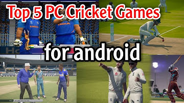 Top 5 2021 High Graphics *PC* Cricket Games for Android