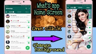 Change Whatsapp Home Screen Background(2019) Use Own Photo in Whatsapp||Very Easy|TAMOOR STUDIOS screenshot 1