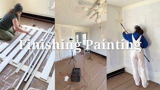 Renovating My Old Maine Duplex Part 5 | painting the walls, and priming the baseboard heat covers
