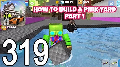 School Party Craft - New Update: How to Build a Pink Yard Part 1 - Gameplay Walkthrough Part 319