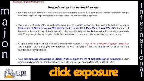 Targeted Traffic to Your Site with Click Exposure
