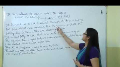 “It is needless to ask saint the caste to which he belongs" by Saint Kabir