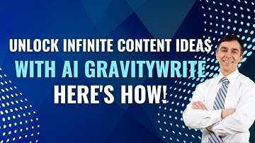 Unlock Infinite Content Ideas with AI GravityWrite – Here