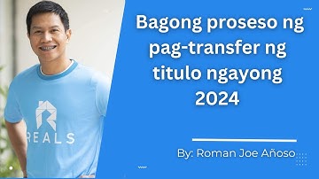 paano mag transfer ng titulo 2024