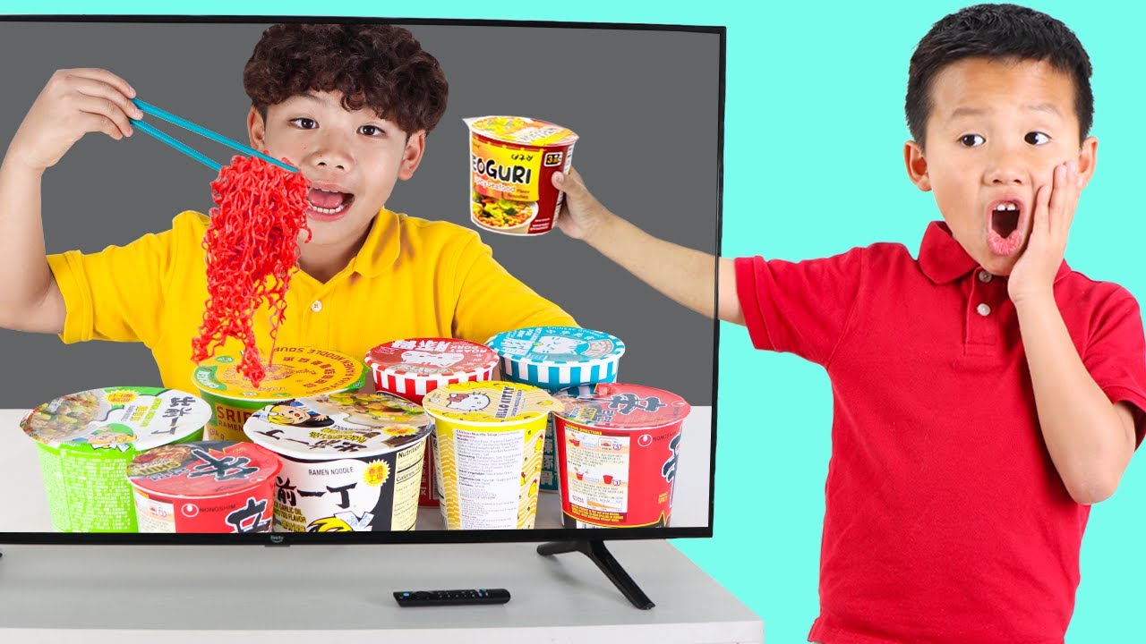 Play: Kaden vs Eric: TV Food Battle (Fruits, Slime & Art)