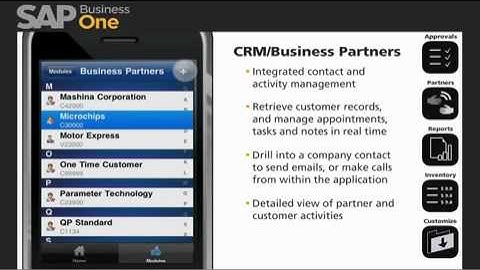 SAP Business One iPhone App Demonstration