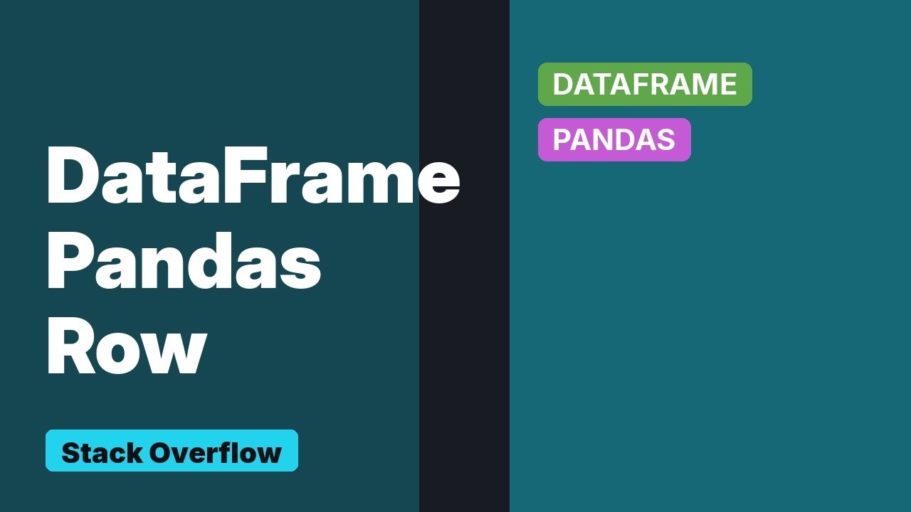 Get pandas row names if value in pandas row is present - YouTube