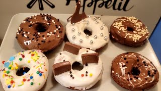 Soft donuts recipe | perfect donut recipe by food express | chocolate donut screenshot 1