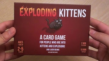 Exploding Kittens Card Game Unboxing