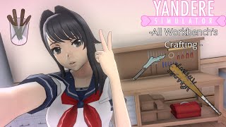 All crafting of WorkBench | Yandere Simulator