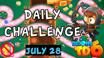 Bloons TD 6 Daily Challenge | Support Only | No MK No Powers | July 28 2023