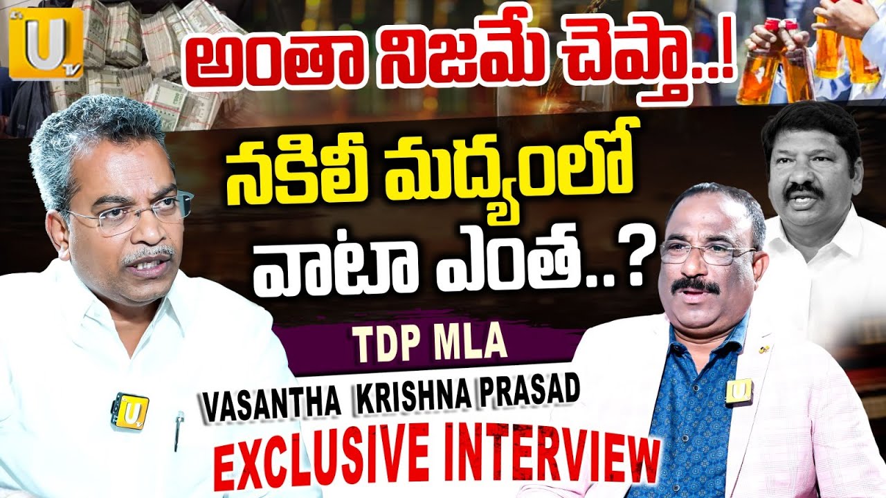 TDP MLA Vasantha Krishna Prasad Exclusive Interview | Jogi Ramesh | Nagaraju Bairisetty | UTV Media