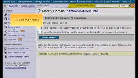 Preparing a domain for transfer from namecheap