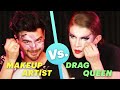 Makeup Artist Vs. Drag Queen Makeup Challenge