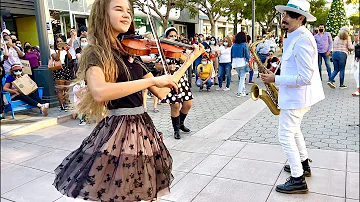 L'Amour Toujours - Karolina Protsenko (feat. Daniele Vitale) - Violin and Sax Street Performance