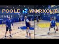 📺 Jordan Poole crossovers, stepbacks & pump fakes after finishing contact-at-rim; Warriors practice