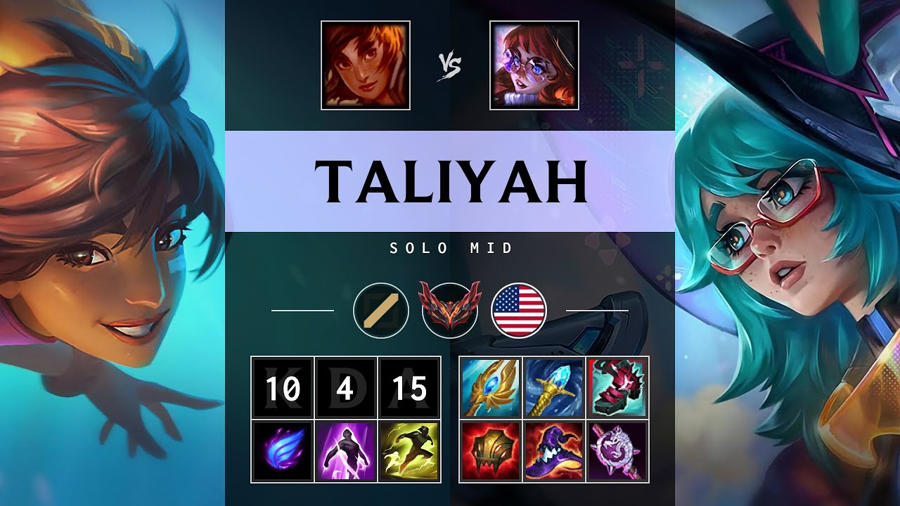 Taliyah Mid vs Aurora - NA Grandmaster Patch 25.13